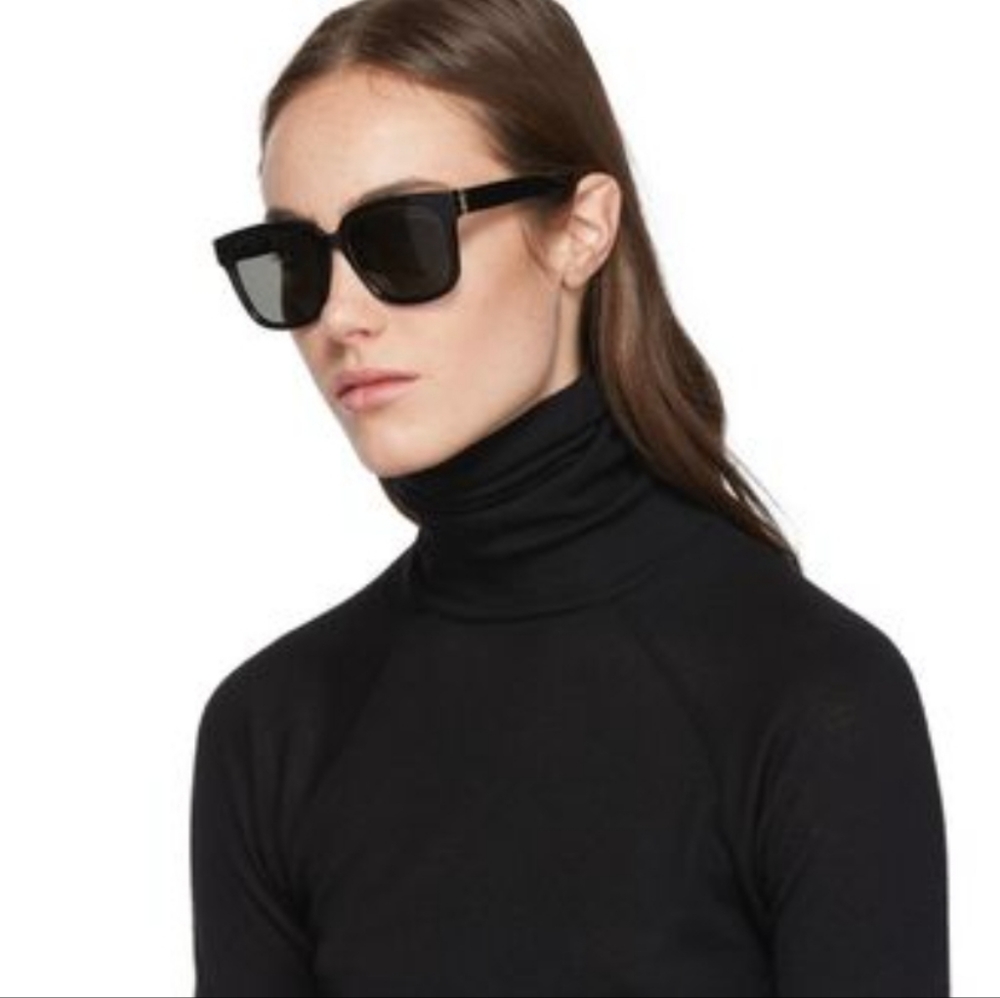 SAINT LAURENT Women's Havana Brown Square Sunglasses - Picture 3 of 14